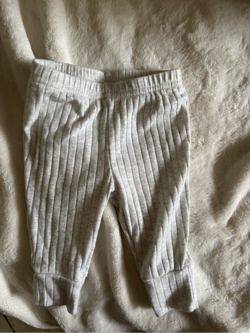 Carter's Light Heather Gray Ribbed Leggings